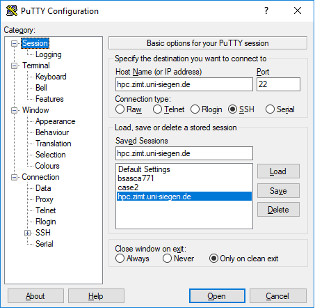 Putty Config